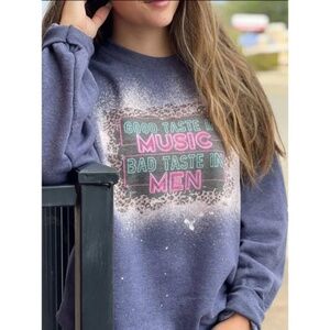 Good Taste in Music Bleached Sweatshirt